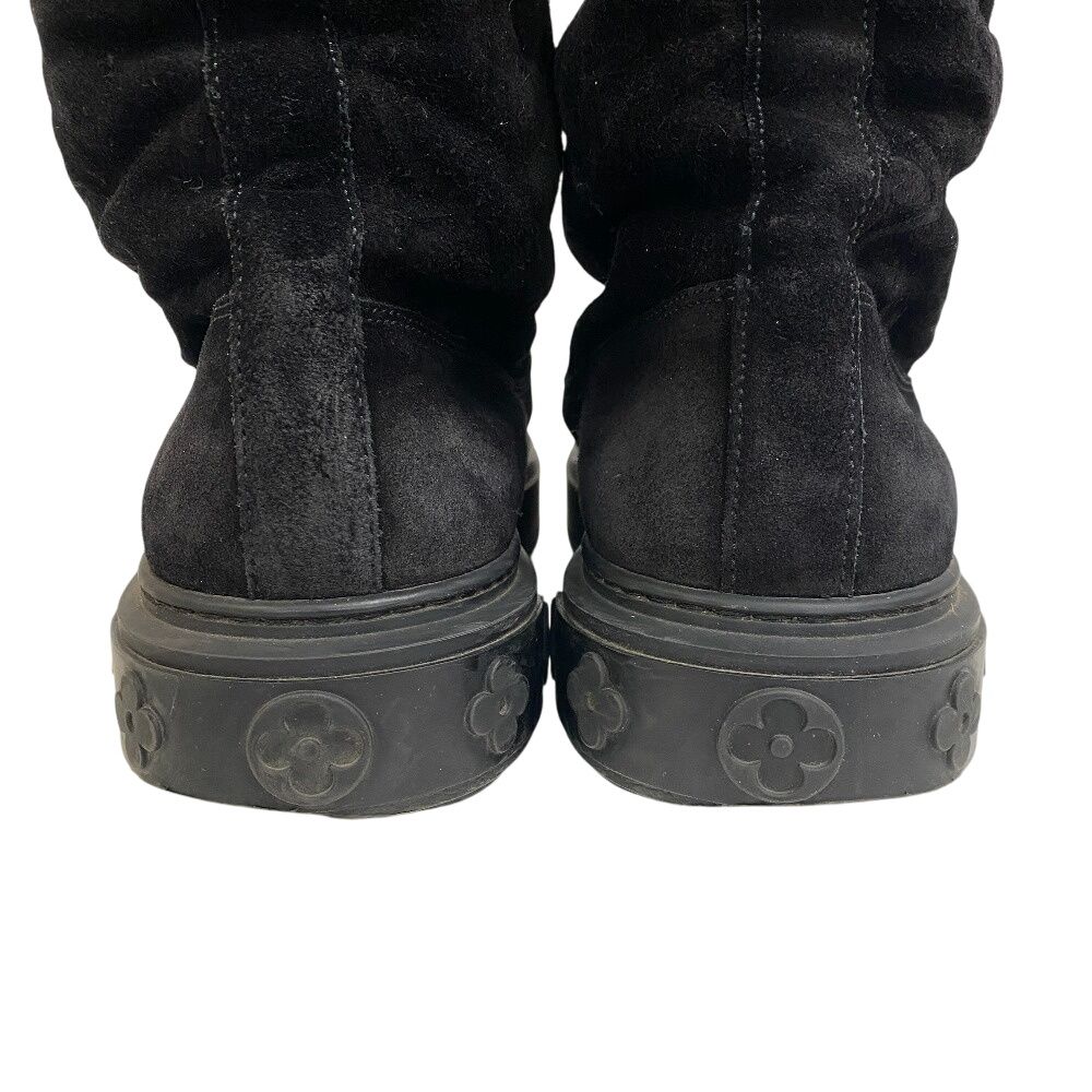Louis Vuitton Bree the Line Suede Boots Black — view 6