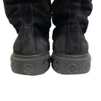 Louis Vuitton Bree the Line Suede Boots Black — view 6