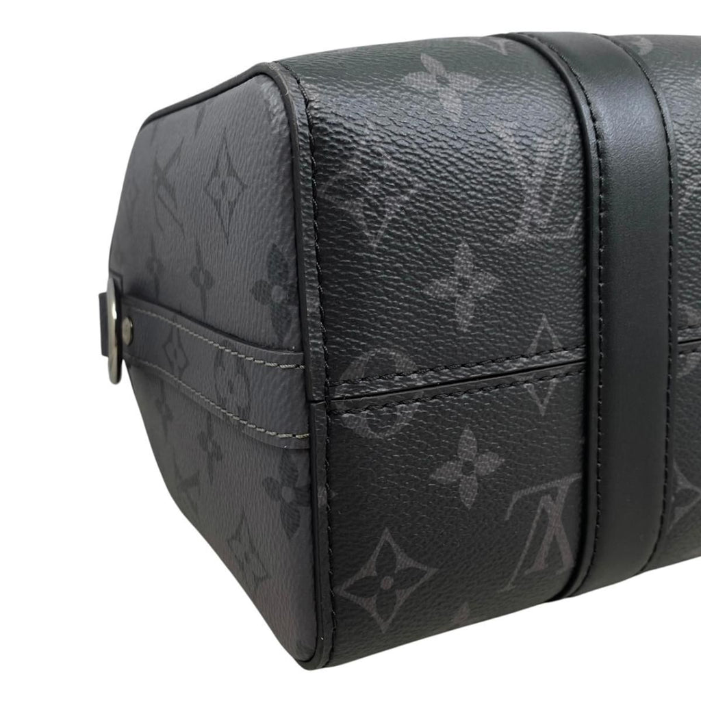 Louis Vuitton City Keepall Shoulder Bag Monogram Eclipse Black Gray — view 6