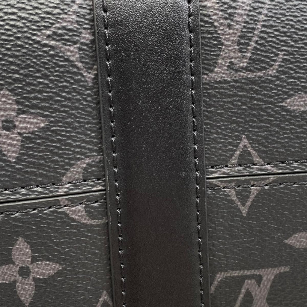 Louis Vuitton City Keepall Shoulder Bag Monogram Eclipse Black Gray — view 8