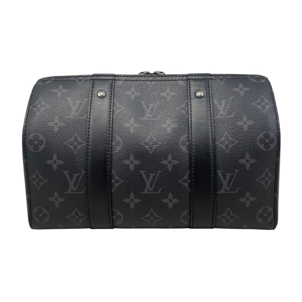 Louis Vuitton City Keepall Shoulder Bag Monogram Eclipse Black Gray — view 2