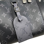 Louis Vuitton City Keepall Shoulder Bag Monogram Eclipse Black Gray — view 9