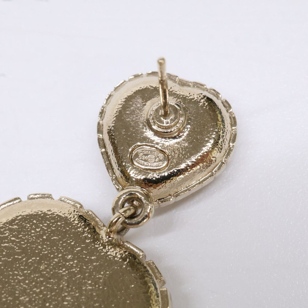 Chanel Rhinestone CC Logo Double Pearl Earring — view 8
