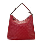 Gucci Shoulder Bag Leather Micro GG Red Hand Going Out Everyday