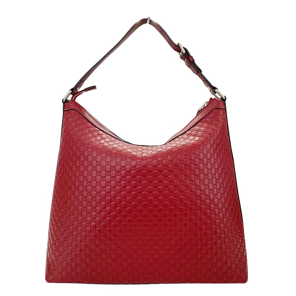 Gucci Shoulder Bag Leather Micro GG Red Hand Going Out Everyday — view 2