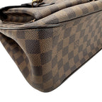 Louis Vuitton Tote Damier Canvas Uzes Ebene Brown Shoulder — view 4
