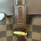 Louis Vuitton Tote Damier Canvas Uzes Ebene Brown Shoulder — view 8