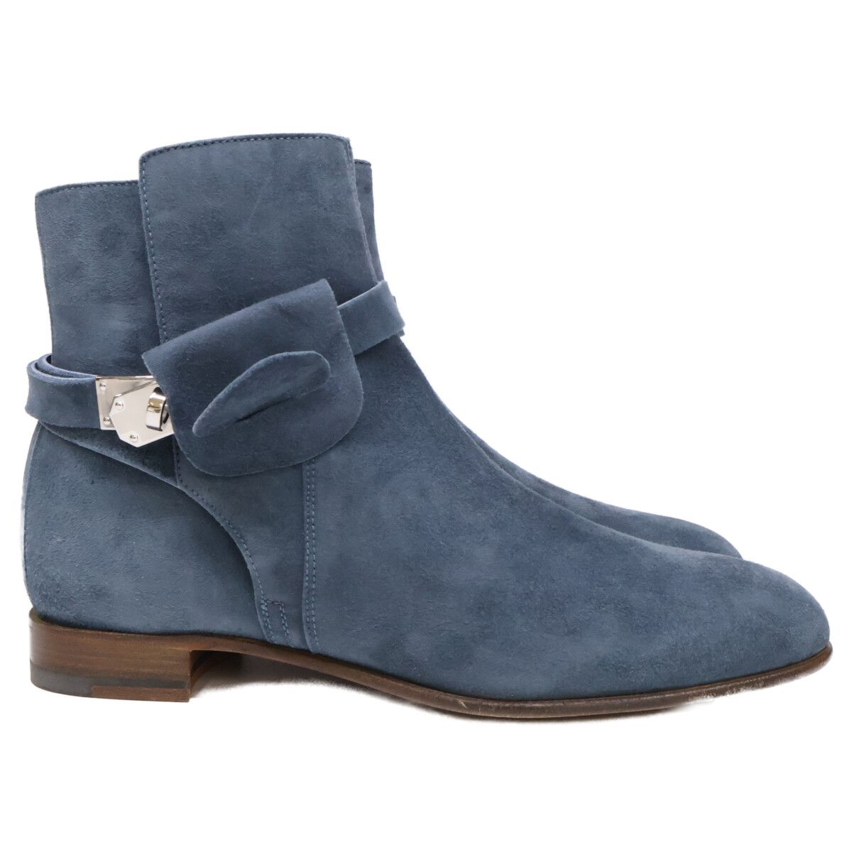 Hermes Neo Suede Kelly Strap Short Boots — view 4