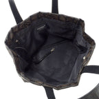 Chanel New Travel Tote Nylon Dark Brown Silver — view 5