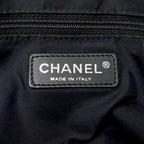 Chanel New Travel Tote Nylon Dark Brown Silver — view 6