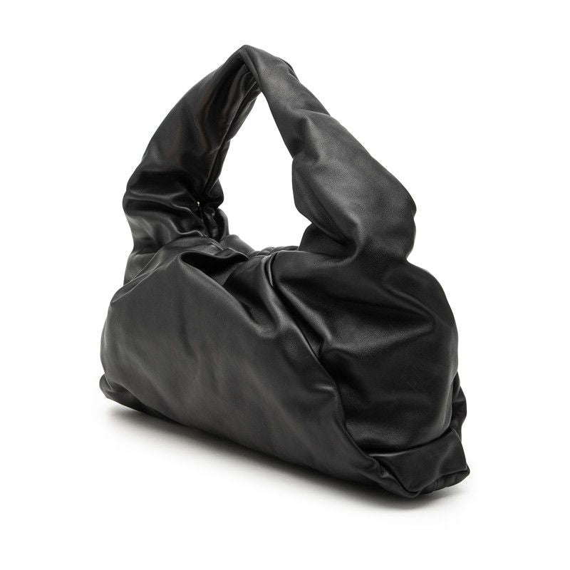 Bottega Veneta the Shoulder Pouch Handbag Black Leather — view 2