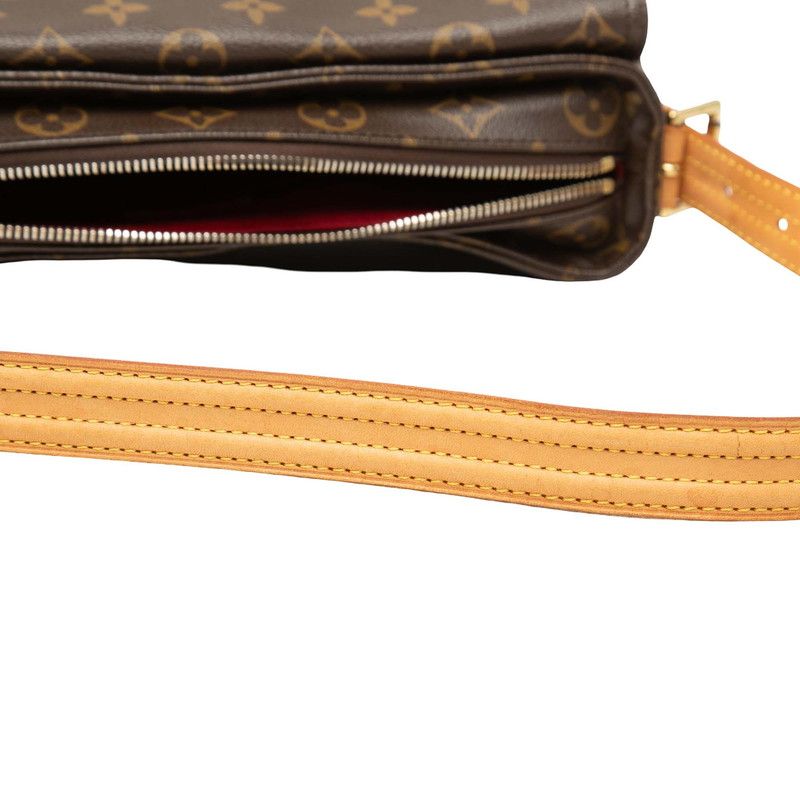 Louis Vuitton Monogram Viva Cite Shoulder Bag Brown Leather — view 4