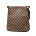 Louis Vuitton Damier Musette Crossbody Shoulder Bag Brown Leather