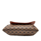 Louis Vuitton Damier Musette Crossbody Shoulder Bag Brown Leather — view 3
