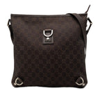 Gucci GG Canvas Abbey Crossbody Shoulder Bag Brown