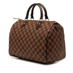 Louis Vuitton Damier Speedy 30 Mini Boston Bag Brown Leather — view 2