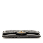 Chanel Quilted Coin Purse Black Lambskin — view 3