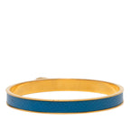 Hermes Kelly Bangle Cadena Motif Gold Blue Plated Courchevel 1- Bracelet — view 3