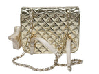 Chanel Quilted Patent Leather Chain Backpack Gold Random Plate — view 2