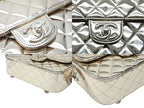 Chanel Quilted Patent Leather Chain Backpack Gold Random Plate — view 6