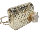 Chanel Quilted Patent Leather Chain Backpack Gold Random Plate — view 3