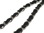 Chanel Quilted 23 S Flap Chain Shoulder Bag CC Logo Sequins Silver — view 4