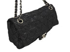 Chanel Quilted 23 S Flap Chain Shoulder Bag CC Logo Sequins Silver — view 3