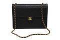 Chanel Maxi Quilted 30 S Flap S Chain Shoulder Bag Caviar Leather CC Logo Gold