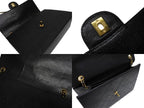 Chanel Maxi Quilted 30 S Flap S Chain Shoulder Bag Caviar Leather CC Logo Gold — view 6
