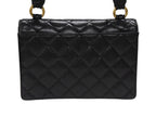 Chanel Bag Caviar Leather CC Logo Black Vintage Gold — view 3