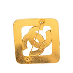 Chanel CC Logo Vintage Brooch Gold Plated — view 2