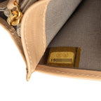 Chanel CC Logo Wallet Beige Caviar Leather — view 5