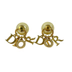Dior Earrings Tribal Ivory Gold Clear — view 4