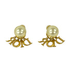 Dior Earrings Tribal Ivory Gold Clear — view 2