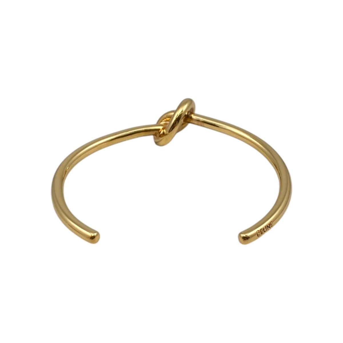 Celine Bracelet Knot Extra Thin C1 Gold Finish Brass — view 2