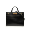 Saint Laurent Manhattan 2-Way Shoulder Bag Black Leather