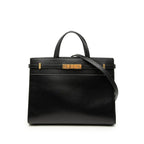 Saint Laurent Manhattan 2-Way Shoulder Bag Black Leather