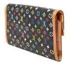 Louis Vuitton Monogram Multicolor Portefeuille International Wallet Black — view 2