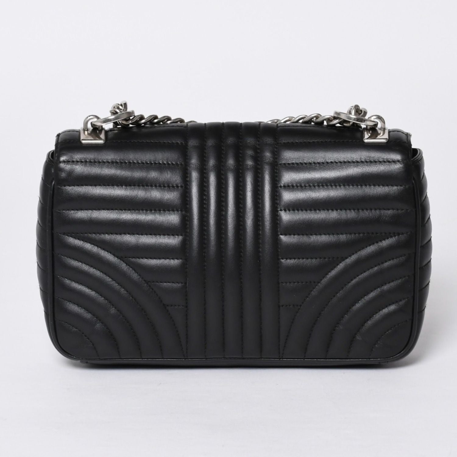 Prada Chain Flap Diagram Quilted Leather Medium Shoulder Bag — view 2