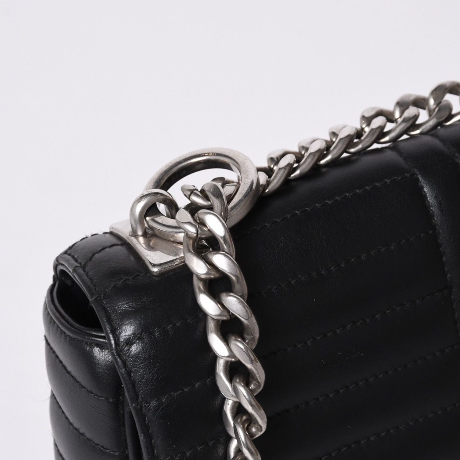 Prada Chain Flap Diagram Quilted Leather Medium Shoulder Bag — view 4