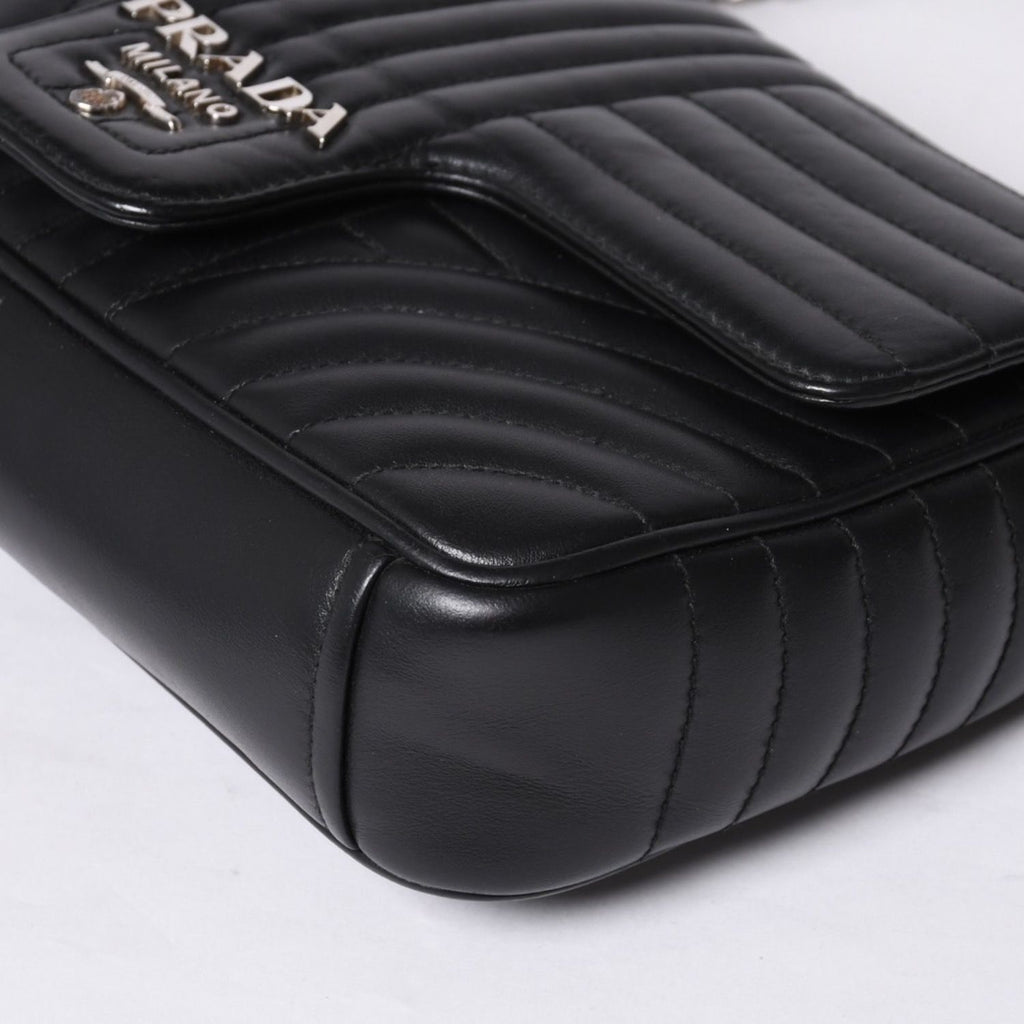 Prada Chain Flap Diagram Quilted Leather Medium Shoulder Bag — view 8
