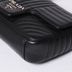 Prada Chain Flap Diagram Quilted Leather Medium Shoulder Bag — view 8