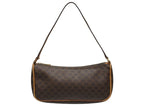 Celine Hobo Mini Andbag Pouch Macadam Pattern Brown