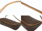 Celine Hobo Mini Andbag Pouch Macadam Pattern Brown — view 6
