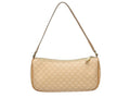Celine Hobo Mini Handbag Pouch Macadam Pattern Beige
