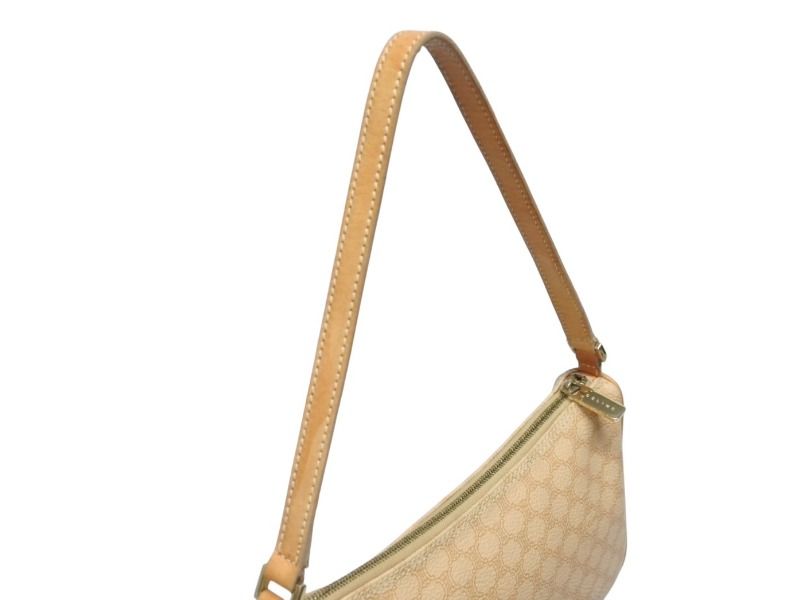 Celine Hobo Mini Handbag Pouch Macadam Pattern Beige — view 5