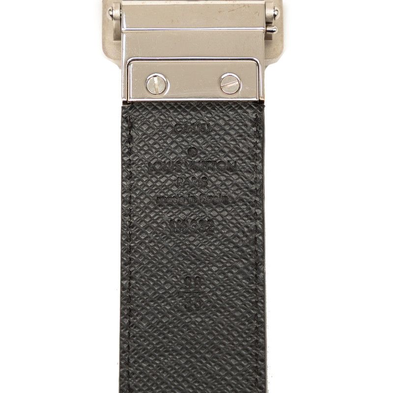 Louis Vuitton Damier Graphite Ceinture Aventure 90 36 Black Leather 1- Belt — view 6