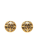 Chanel Vintage CC Logo Earrings Gold Plated