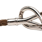 Hermes Atame Bracelet Brown Silver Metal Leather — view 4