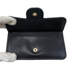 Chanel Card Case Coin Classic Zip Fragment Quilted Caviar Leather CC Logo Black — view 7